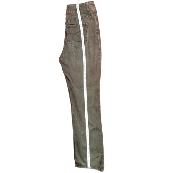 Chicos Platinum Ultimate Fit Jeans Lt Brown Embroider Stretch Sz 0.5 (6) Short - Picture 7 of 10